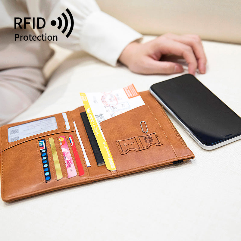 AeroShield™ Premium RFID Passport Wallet